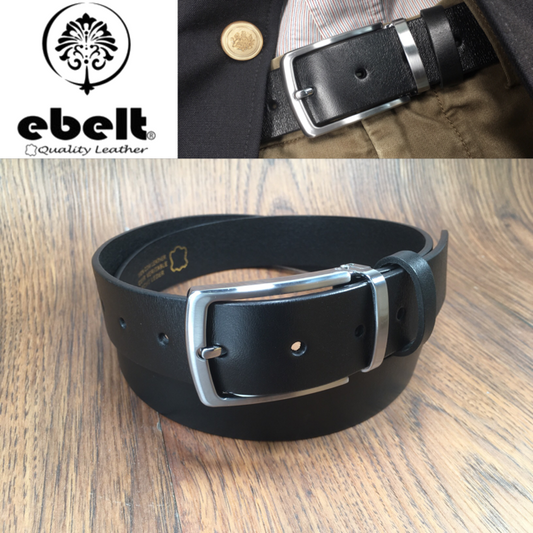 ［香港品牌 EBELT] EBC 325 意大利頭層牛皮真皮皮帶 Full Grain Italian Cow Leather Belt 3.4cm