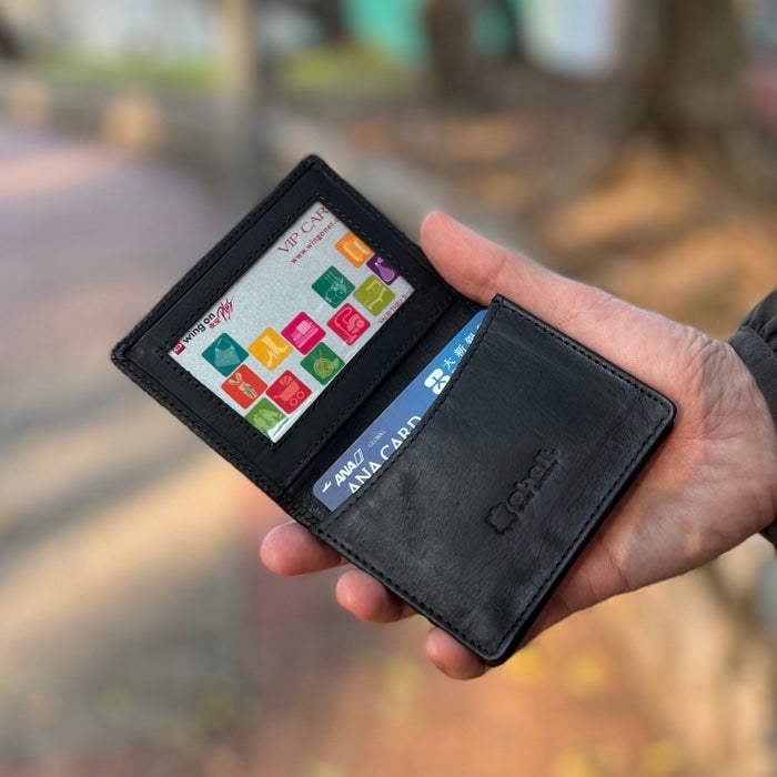 [香港品牌 EBELT] WM 152 印度製 頭層軟牛皮咭片套銀包 皮夾錢包 Top Grain COW Leather Card Holder Wallet