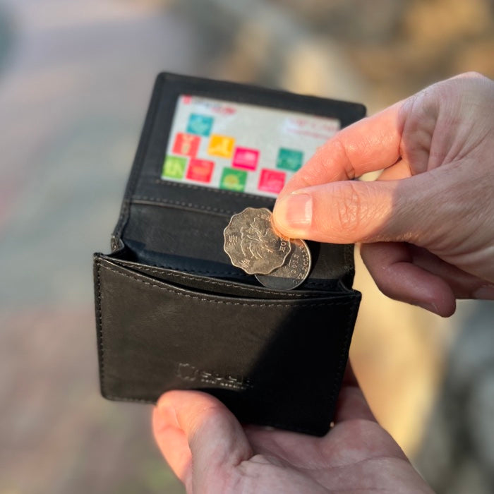 [香港品牌 EBELT] WM 152 印度製 頭層軟牛皮咭片套銀包 皮夾錢包 Top Grain COW Leather Card Holder Wallet