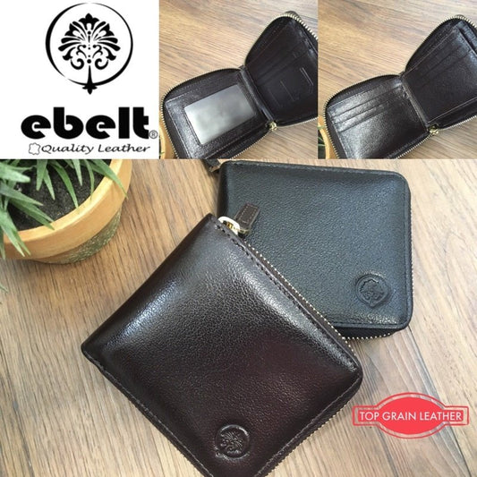 [香港品牌 EBELT] WM 124 頭層水牛皮拉鍊銀包 皮夾錢包 Full Grain Buffalo Leather Wallet Zipper Style