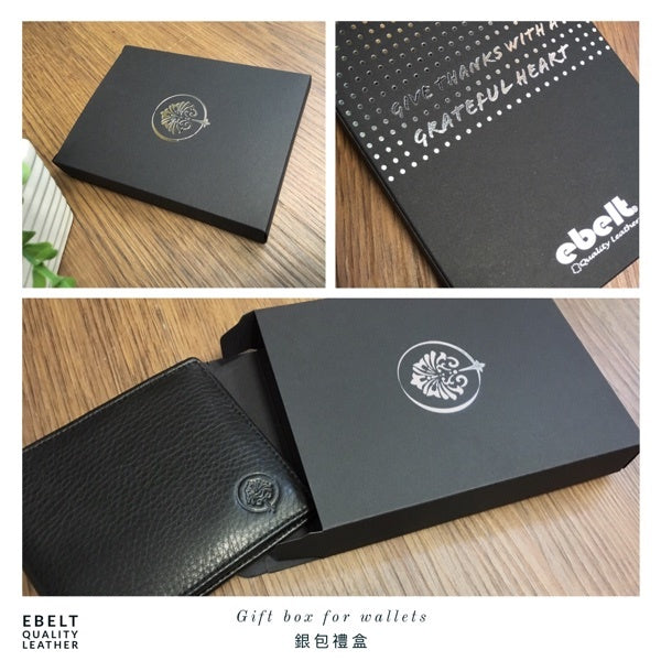 ［香港品牌 EBELT] WM 129 頭層軟牛皮真皮銀包皮夾錢包（有内頁）Full Grain Cow Napa Leather Wallet