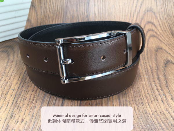 ［香港品牌 EBELT] EBM 164 男裝高級頭層牛皮真皮皮帶 3cm Top Grade Full Grain Cow Leather Belt