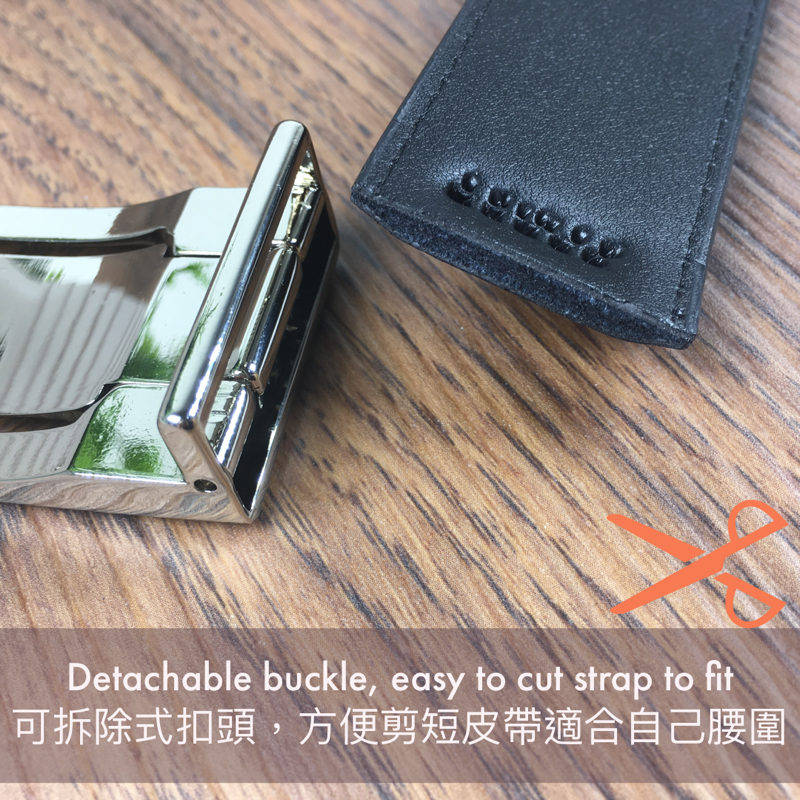 [香港品牌 EBELT] EBM 124M 光面牛皮皮帶 / 正裝皮帶 Cow Split Leather Dress Belt 3.3 cm