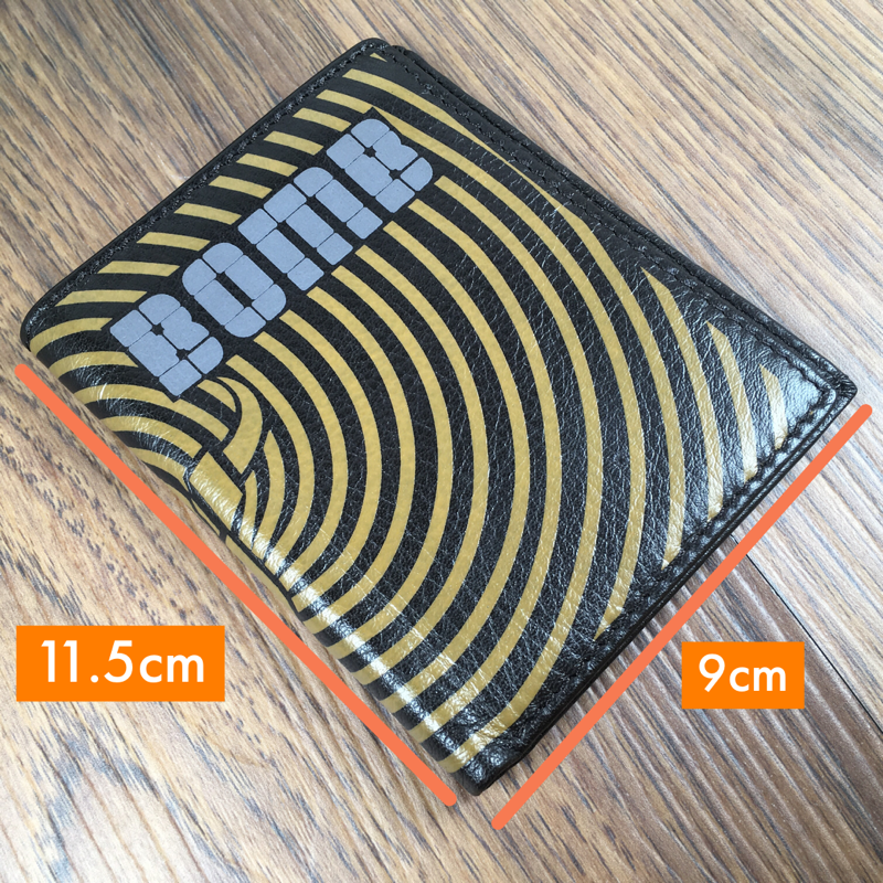 Bomb BW 009 頭層牛皮印花銀包 Top Grain Printed Leather Wallet