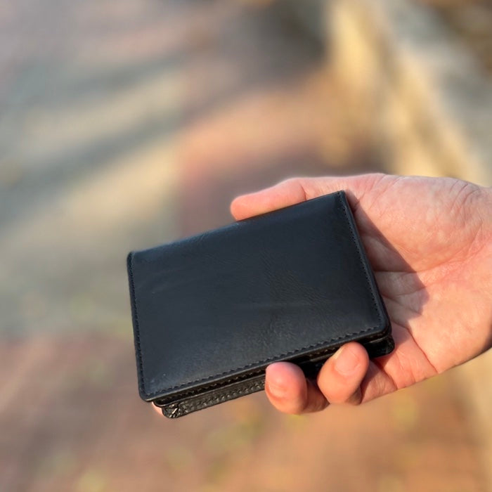 [香港品牌 EBELT] WM 152 印度製 頭層軟牛皮咭片套銀包 皮夾錢包 Top Grain COW Leather Card Holder Wallet