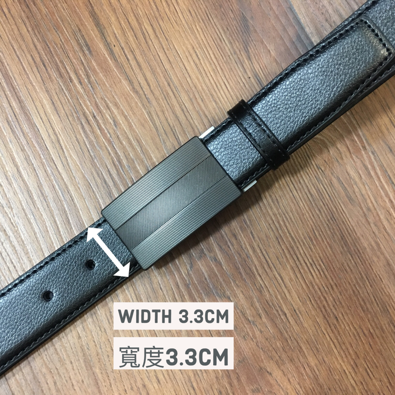 [香港品牌 EBELT] 光面牛皮皮帶 / 正裝皮帶 Cow Split Leather Dress Belt 3.3 cm - ETV 100