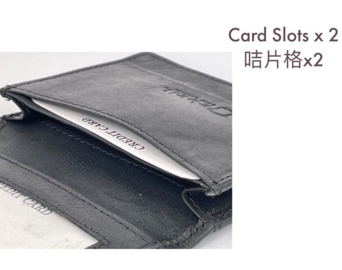 [香港品牌 EBELT] WM 152 印度製 頭層軟牛皮咭片套銀包 皮夾錢包 Top Grain COW Leather Card Holder Wallet