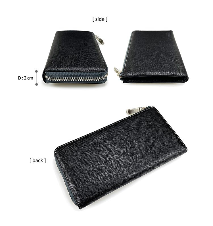 [日本製造］日本人氣品牌宇野福鞄 日本製造 Unofuku Baggex [KAGIROI] 牛革製長銀包 Made in Japan Toyooka Leather Long Wallet 35-0177